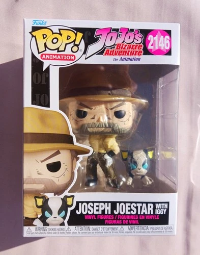 Funko Pop! Jojo's Bizarre Adventure The Animation Joseph Joestar with Iggy #2146