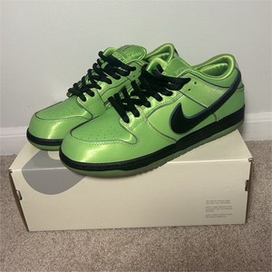 Nike SB Dunk Low Pro QS Powerpuff Girls Buttercup Green Skate Shoes 10.5
