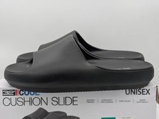 32 Degrees Cool Unisex Pillow Slides XL Mens 9-10 Womens 11-12 Black Sandals