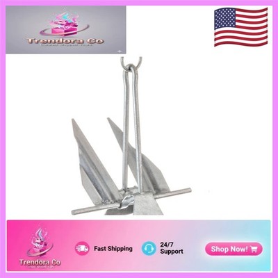 Galvanized Utility Anchor 10E | Reliable Holding Power for Boats 20-24 Ft