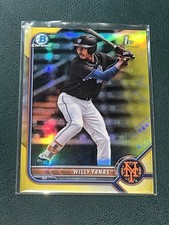 2022 Bowman Chrome Willy Fanas YELLOW /75