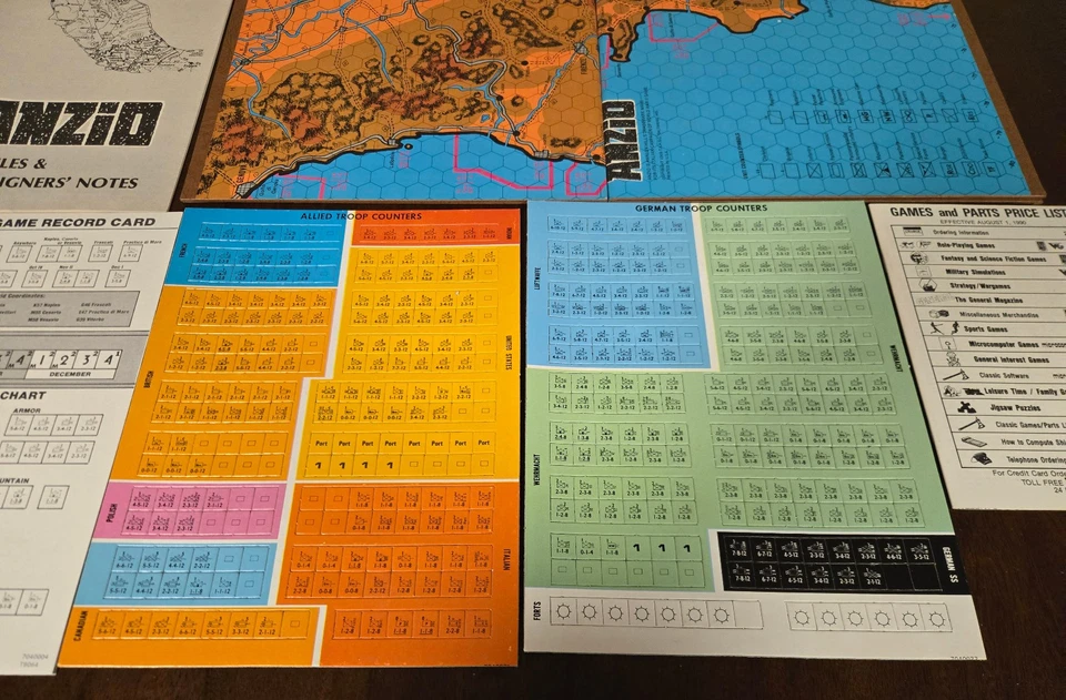 Anzio: The Struggle for Italy – 1943-1945 4th ed Avalon Hill 1980 New- Opened - Image 3 of 4