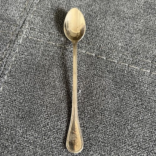 Lunt Sterling 925 Infant Feeding Spoon 5 1/4" Bead Style Border Engraved Ashlee