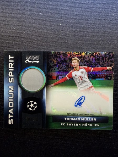 Thomas Müller Auto Relic 10/10 Topps Stadium Club Chrome Bayern