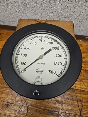 #ad LONERGAN MAXIMON 1500 PSI SIZE 7 3 4 PRESSURE GAUGE $59.99