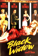 BLACK WIDOW DVD GINGER ROGERS GREAT COVER IMAGE LIKE NEW