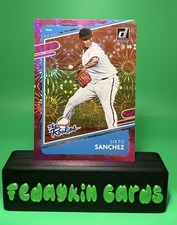 2021 Donruss #TR8 Sixto Sanchez The Rookies Pink Fireworks