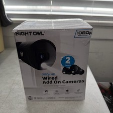 Night Owl 2k HD Wired Add On Cameras Wired Security Camera CAM-2PK-DP2BKL