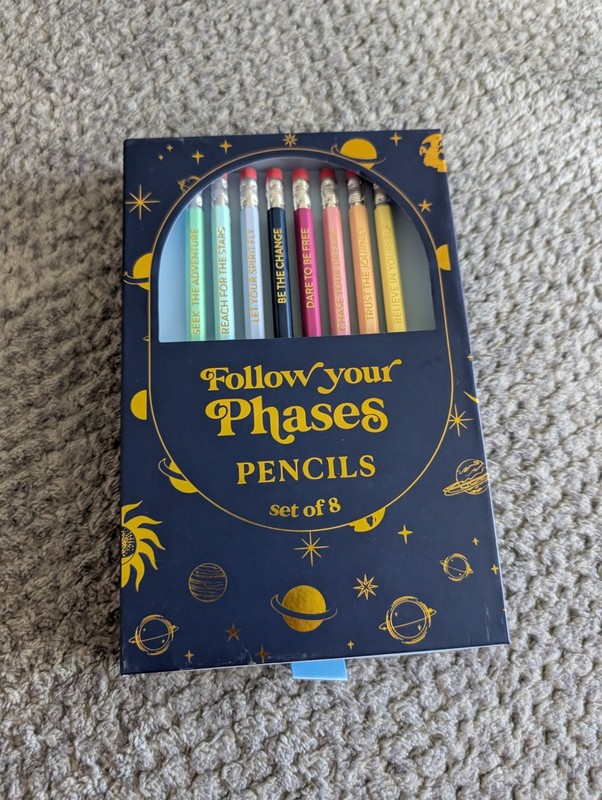 Eccolo Follow Your Phrases Pencils, Inspiration Quotes Teacher - 8 Counts