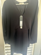 HALSTON Evening Collection Draped Sleeve Dress Size 0