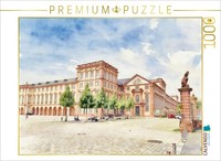 Calvendo Puzzle Mannheim Palace | 1000 Pieces, Finished Size 25.2 × 18.9 In (64