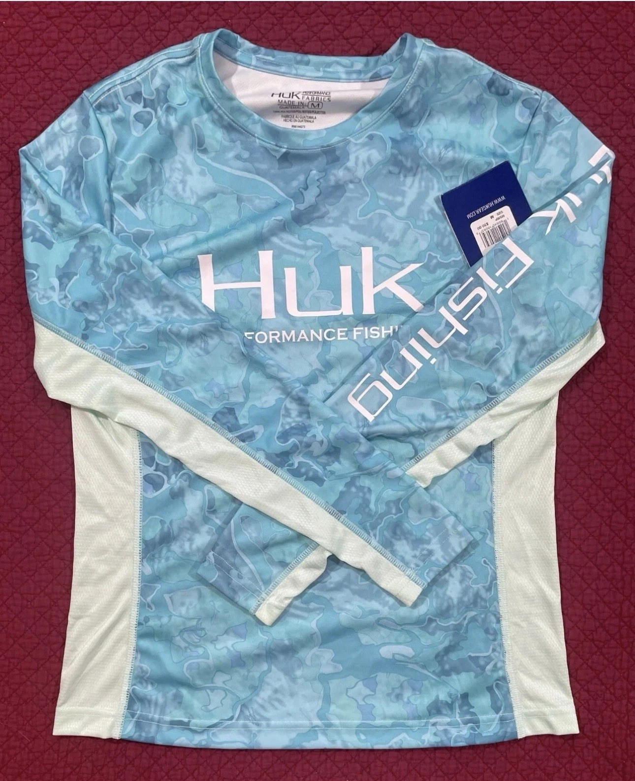 HUK Fishing Icon X Camo Long Sleeve Shirt H1200143 Lightweight