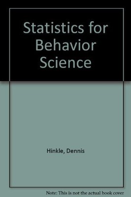 Applied Statistics for the Behavioral Sciences (Workbook)