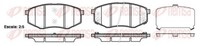Bremsbelagsatz Scheibenbremse Remsa 1426.02 FüR JC Hyundai EL LM KIA Ix20 Ix35 2