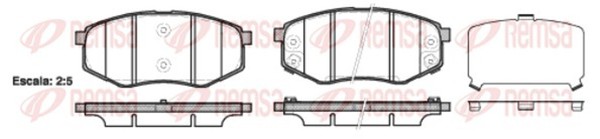 Bremsbelagsatz Scheibenbremse Remsa 1426.02 FüR JC Hyundai EL LM KIA Ix20 Ix35 2-image