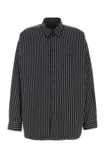 BALENCIAGA Embroidered Poplin Oversize Shirt New  Authentic