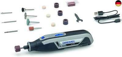 Dremel Lite 7760 Akku Multifunktionswerkzeug 3.6V, Set mit 15 Zubehörteilen, 