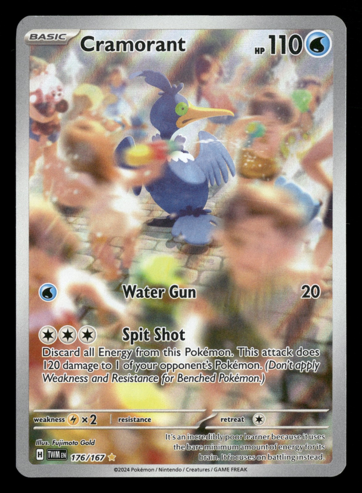 Cramorant - 176/167 - Illustration Rare - Twilight Masquerade - Pokemon - NM/M