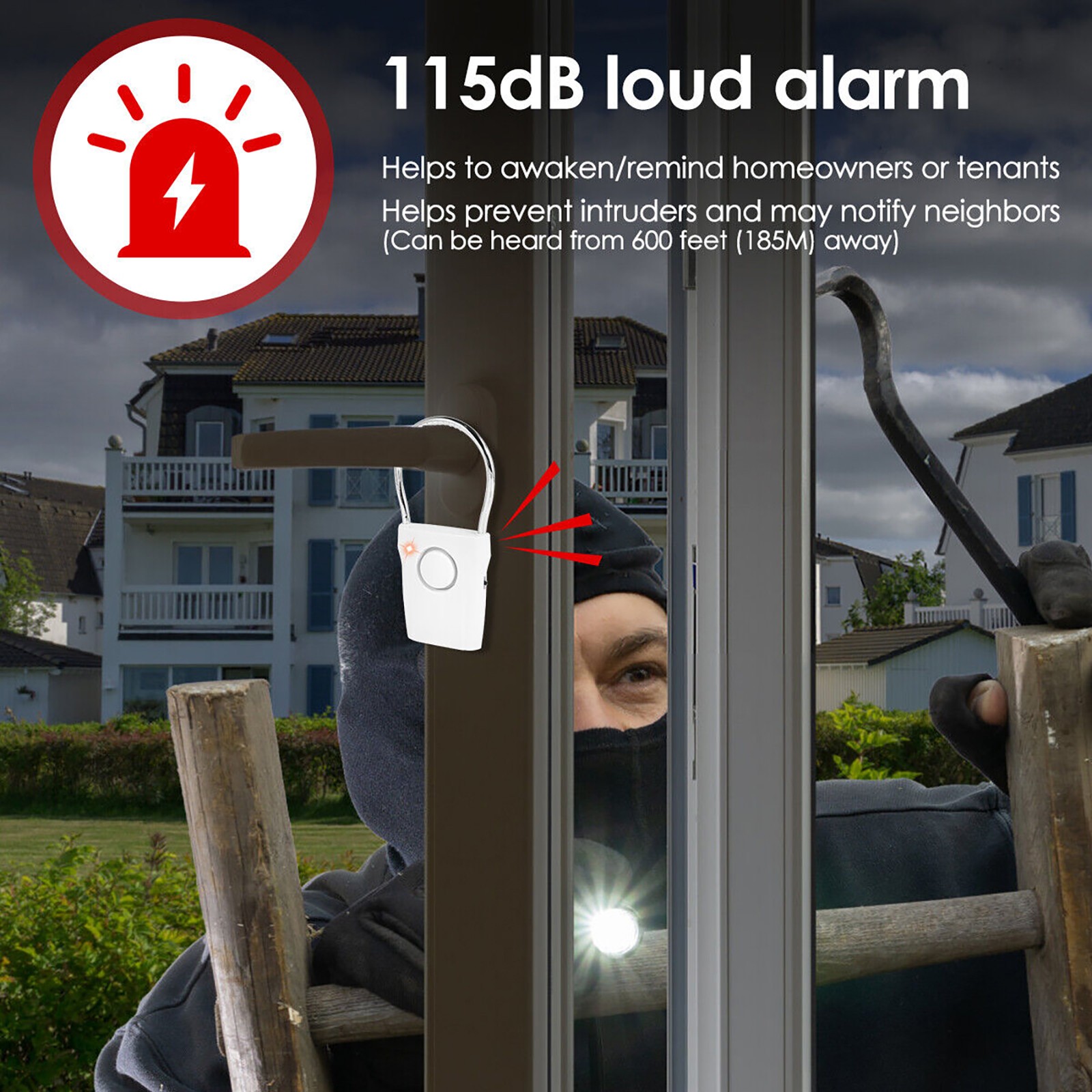 Touch Sensor Door Handle Alarm Touching Warning Tool Anti-theft Doors Alarms