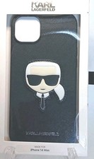 KARL LAGERFELD Custodia IPhone 15 6.1 In Silicone Nero Con Pin Ikonik - Rigida E Resistente