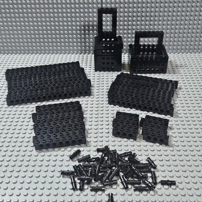 LEGO Black Technic Master Chassis Kit - 6x8 4x6 Frames, Beams 1x15 1x11 + Pins
