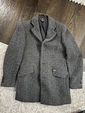 Men’s Scotch & Soda Amsterdam Couture Wool Herringbone Coat Jacket Overcoat