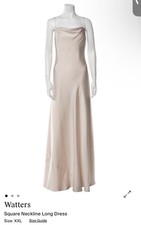 By Watters Champagne Slip Dress 2XL XXL LARGE side Zipper, Beautiful