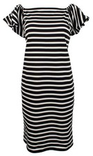 Lauren Ralph Lauren Women's Off-the-Shoulder Striped Dress