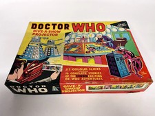 DOCTOR WHO Give A Show PROJECTOR Game 1965 by Chad Valley Daleks Zarbi BOXED