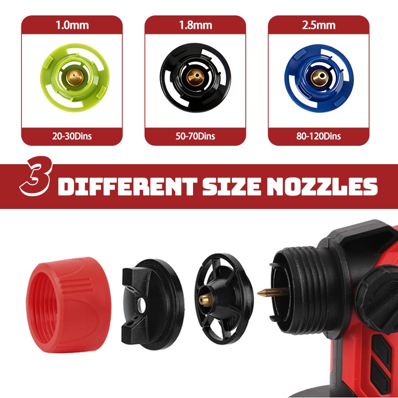 Cordless Paint Sprayer Electric Spray Gun High Pressure For Makita 18V Battery