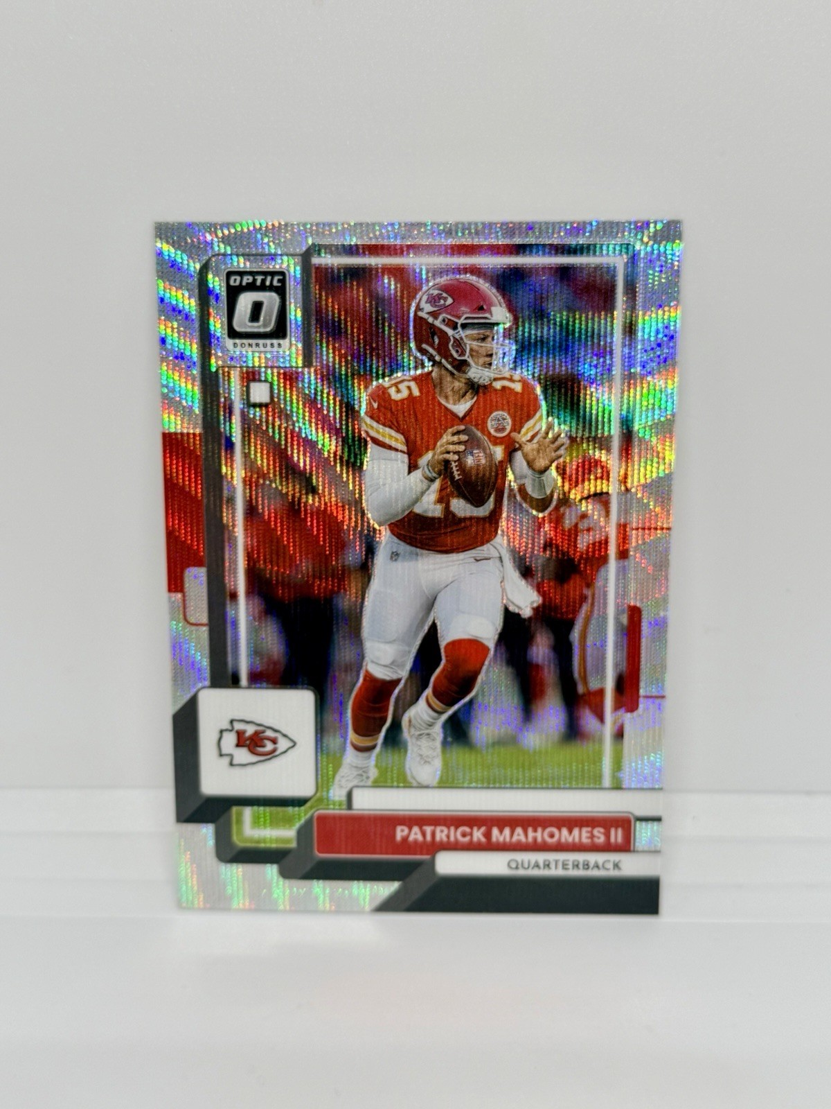PATRICK MAHOMES II 2022 Donruss Optic Silver Wave Prizm /300 KC Chiefs #94