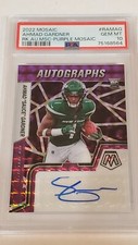 2022 Mosaic #RAM-AG Ahmad Sauce Gardner Purple Rookie Auto # /49 PSA 10 RC 💎