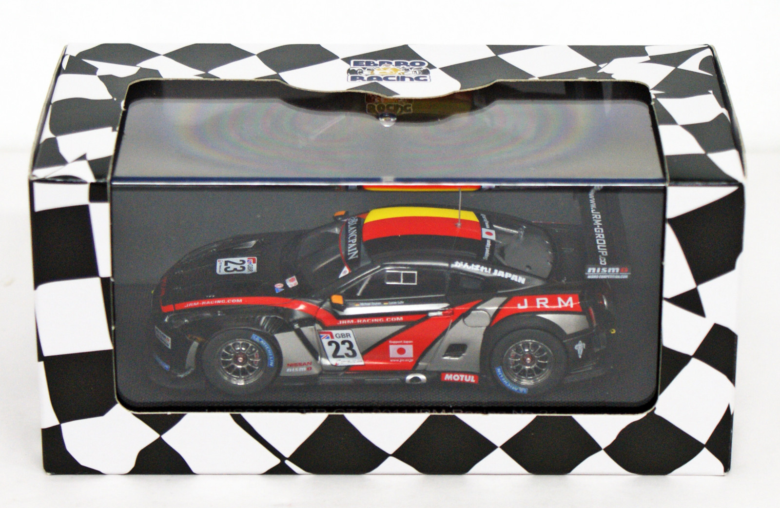 Ebbro 44713 Nissan GT-R GT1 GT1 GT1 2011 JRM Racing 23 (negro) Escala 1 43 38758d Ebbro 44713 Nissan GT-R GT1 GT1 GT1 2011 JRM Racing 23 (negro) Escala 1 43 38758d