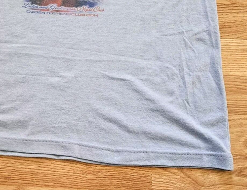 T-shirt vintage Y2K OZ Gentlemen's Strip Club spogliarellista Clearwater Florida XL - Foto 6 di 9