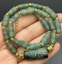 Unique lovely Rare Ancient Roman glass beads necklace 300 BC