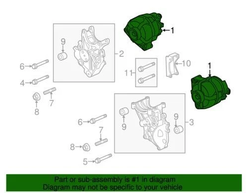 Genuine GM 2007-2014 Cadillac Chevrolet GMC Yukon Alternator Generator 22817848 - Image 3 of 3