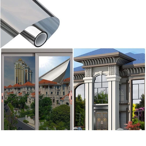One Way Mirror Window Film UV Reflective Privacy Tint Foil Home Glass Sticker UK - Picture 16 of 16
