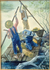 Att. ROBERT W. BODE (1912-1997), Original Watercolor, "Tom Sawyer and Huck Finn" — photo 2