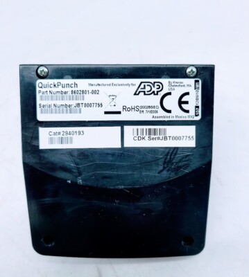 ADP QuickPunch BIOMETRIC FINGERPRINT SCANNER 8602801-002