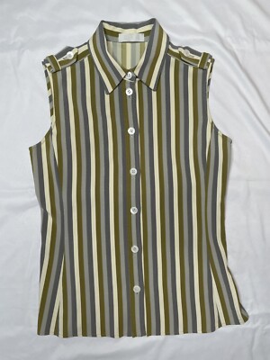 Prada Vintage Archive Runway Spring 1996 Sleeveless Stripe Prada Vintage Archive Runway Spring 1996 Sleeveless Stripe