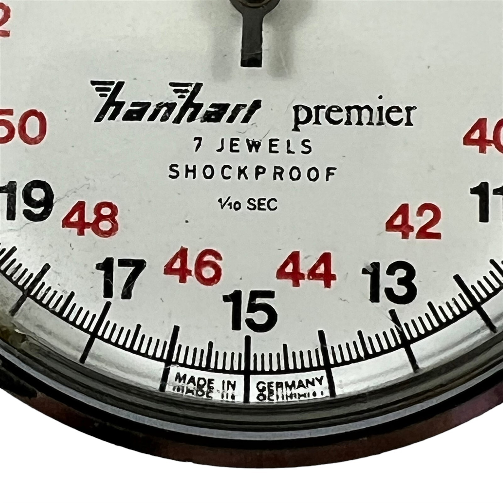 Hanhart Premier Stopwatch 7 Jewels Vintage Mechanical Germany 1/10 Second eBay