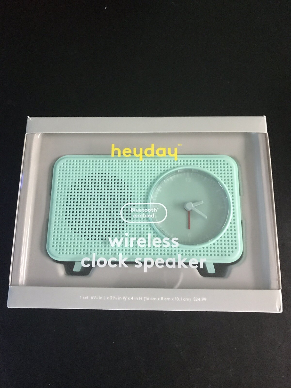 heyday wireless clock speaker