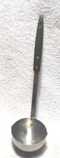Solid Stainless Steel Ladle Kitchen Ware Vintage USA Solid Rivets Excellent