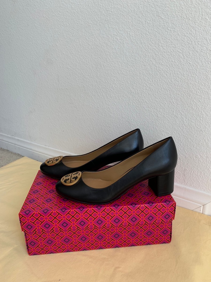 NIB TORY BURCH Black Benton 50mm Nappa Leather Pump ** CHOOSE YOUR