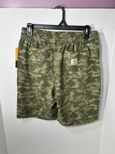 Carhartt Boys Rugged Flex Camo Work Lightweight Shorts New Size Large 14/16 - Picture 2 of 3