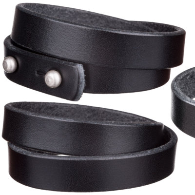 Wickelarmband aus Vollrindleder 13MM 2fach Wicklung mit Verschlussschraube