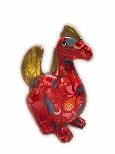 Pomme-Pidou - Spardose - Zivil der Drache - rot - Bild 2 von 3