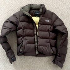 Vintage Women’s 1996 North Face Nuptse 700 Brown Down Puffer Puffa Jacket Xs Vgc