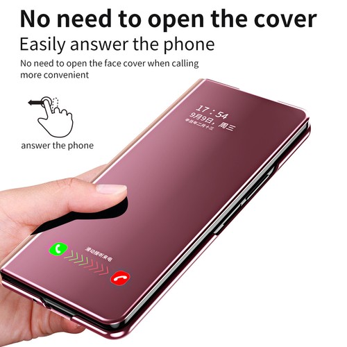 Funda Magnética S-View Espejo Chapado Soporte Para Samsung Galaxy Z Plegable 5/4/3/2 - Imagen 34 de 53