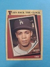 MAURY WILLS 1987 TOPPS BASEBALL CARD # 315 F5806